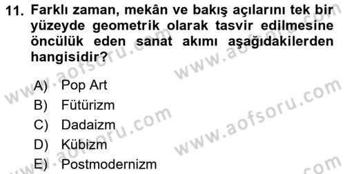Fotoğraf Tarihi Dersi 2018 - 2019 Yılı 3 Ders Sınav Soruları 11. Soru