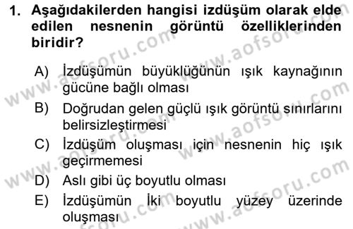 Fotoğraf Tarihi Dersi 2019 - 2020 Yılı (Final) Dönem Sonu Sınav Soruları 1. Soru
