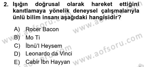 Fotoğraf Tarihi Dersi Ara Sınavı Deneme Sınav Soruları 2. Soru