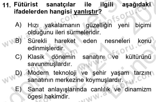 Fotoğraf Tarihi Dersi 2021 - 2022 Yılı (Final) Dönem Sonu Sınav Soruları 11. Soru