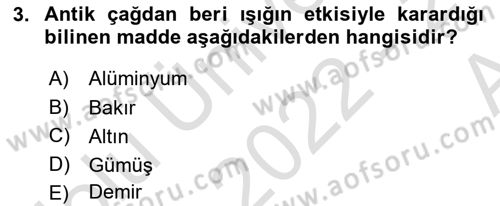 Fotoğraf Tarihi Dersi Ara Sınavı Deneme Sınav Soruları 3. Soru