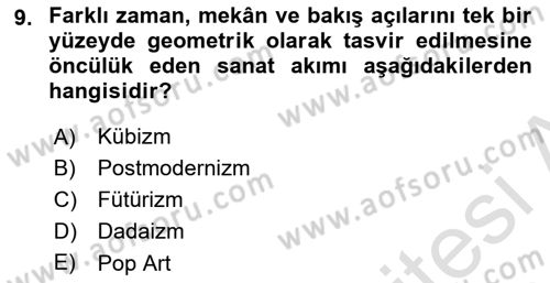 Fotoğraf Tarihi Dersi 2023 - 2024 Yılı (Final) Dönem Sonu Sınav Soruları 9. Soru