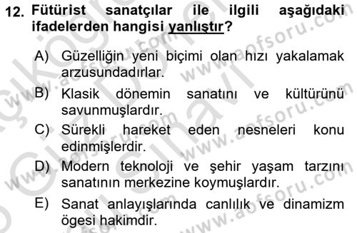 Fotoğraf Tarihi Dersi 2024 - 2025 Yılı (Final) Dönem Sonu Sınav Soruları 12. Soru