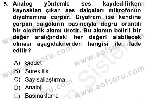 Sayısal Fotoğrafa Giriş Dersi 2015 - 2016 Yılı (Vize) Ara Sınav Soruları 5. Soru