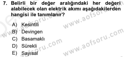 Sayısal Fotoğrafa Giriş Dersi 2015 - 2016 Yılı Tek Ders Sınav Soruları 7. Soru