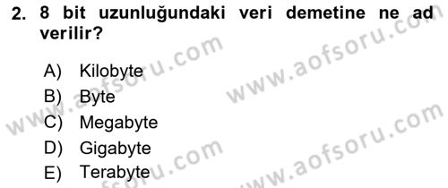 Sayısal Fotoğrafa Giriş Dersi 2020 - 2021 Yılı Yaz Okulu Sınav Soruları 2. Soru