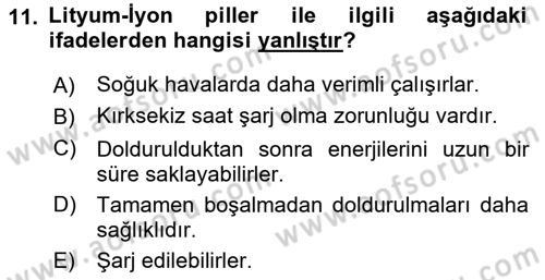 Sayısal Fotoğrafa Giriş Dersi 2021 - 2022 Yılı (Vize) Ara Sınav Soruları 11. Soru