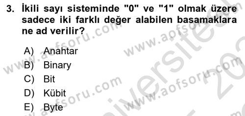 Sayısal Fotoğrafa Giriş Dersi 2023 - 2024 Yılı Yaz Okulu Sınav Soruları 3. Soru