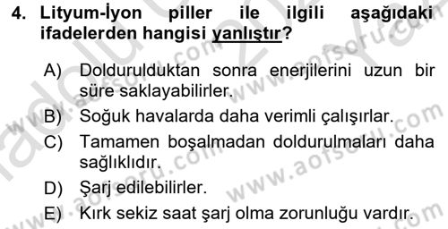 Sayısal Fotoğrafa Giriş Dersi 2024 - 2025 Yılı Yaz Okulu Sınav Soruları 4. Soru