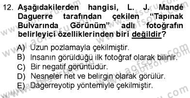 Fotoğraf Kültürü Dersi Ara Sınavı Deneme Sınav Soruları 12. Soru
