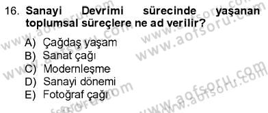 Fotoğraf Kültürü Dersi 2012 - 2013 Yılı (Vize) Ara Sınav Soruları 16. Soru