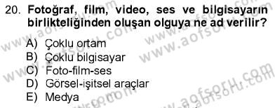 Fotoğraf Kültürü Dersi Ara Sınavı Deneme Sınav Soruları 20. Soru