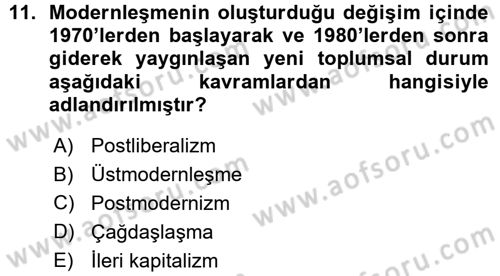 Fotoğraf Kültürü Dersi Ara Sınavı Deneme Sınav Soruları 11. Soru