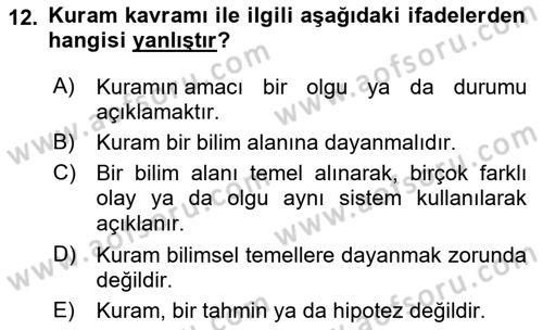 Fotoğraf Kültürü Dersi Ara Sınavı Deneme Sınav Soruları 12. Soru