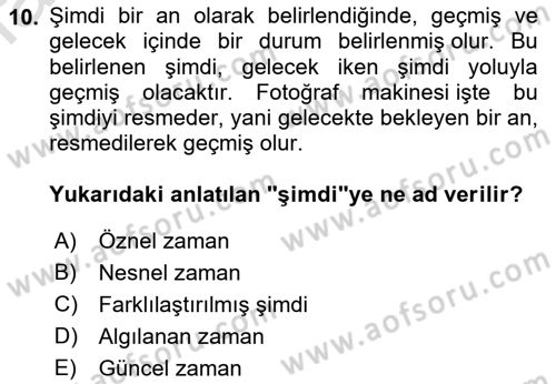 Fotoğraf Kültürü Dersi 2022 - 2023 Yılı (Final) Dönem Sonu Sınav Soruları 10. Soru
