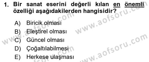 Fotoğraf Kültürü Dersi 2022 - 2023 Yılı Yaz Okulu Sınav Soruları 1. Soru
