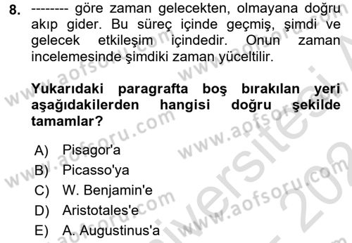 Fotoğraf Kültürü Dersi 2023 - 2024 Yılı (Final) Dönem Sonu Sınav Soruları 8. Soru