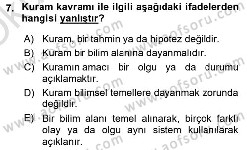 Fotoğraf Kültürü Dersi 2023 - 2024 Yılı Yaz Okulu Sınav Soruları 7. Soru