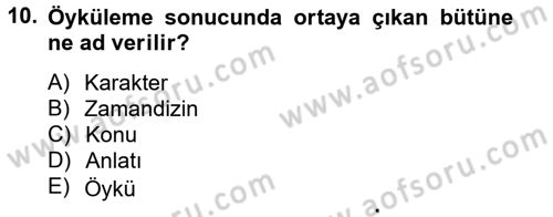 Film ve Video Kültürü Dersi 2012 - 2013 Yılı (Vize) Ara Sınav Soruları 10. Soru