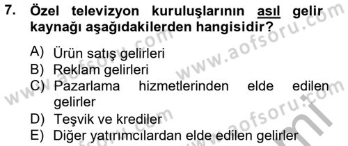 Film ve Video Kültürü Dersi 2012 - 2013 Yılı (Final) Dönem Sonu Sınav Soruları 7. Soru