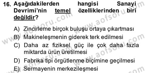 Film ve Video Kültürü Dersi 2013 - 2014 Yılı (Final) Dönem Sonu Sınav Soruları 16. Soru