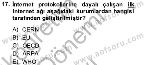 Film ve Video Kültürü Dersi 2014 - 2015 Yılı (Final) Dönem Sonu Sınav Soruları 17. Soru