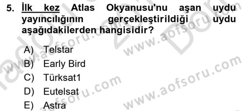 Film ve Video Kültürü Dersi 2015 - 2016 Yılı (Final) Dönem Sonu Sınav Soruları 5. Soru