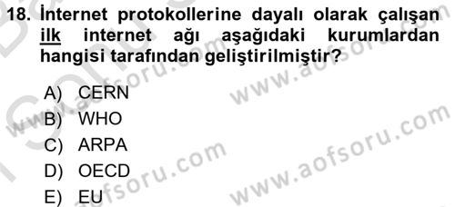 Film ve Video Kültürü Dersi 2016 - 2017 Yılı (Final) Dönem Sonu Sınav Soruları 18. Soru