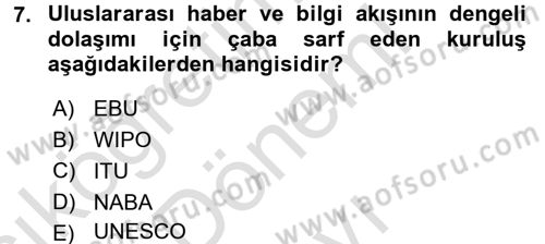 Film ve Video Kültürü Dersi 2016 - 2017 Yılı (Final) Dönem Sonu Sınav Soruları 7. Soru