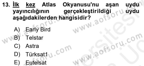 Film ve Video Kültürü Dersi 2017 - 2018 Yılı 3 Ders Sınav Soruları 13. Soru