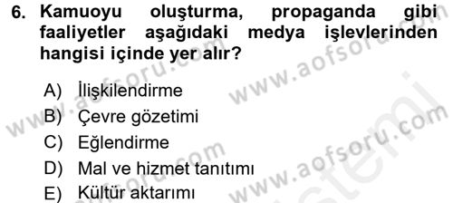 Film ve Video Kültürü Dersi 2017 - 2018 Yılı (Final) Dönem Sonu Sınav Soruları 6. Soru