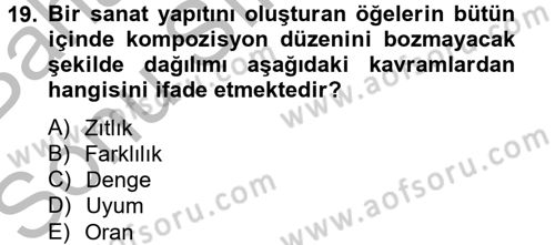 Film ve Video Yapımı Dersi 2012 - 2013 Yılı (Final) Dönem Sonu Sınav Soruları 19. Soru