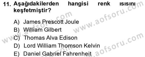 Film ve Video Yapımı Dersi 2013 - 2014 Yılı (Final) Dönem Sonu Sınav Soruları 11. Soru