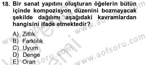 Film ve Video Yapımı Dersi 2013 - 2014 Yılı Tek Ders Sınav Soruları 18. Soru