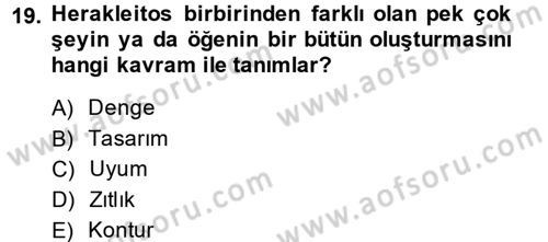 Film ve Video Yapımı Dersi 2014 - 2015 Yılı (Final) Dönem Sonu Sınav Soruları 19. Soru