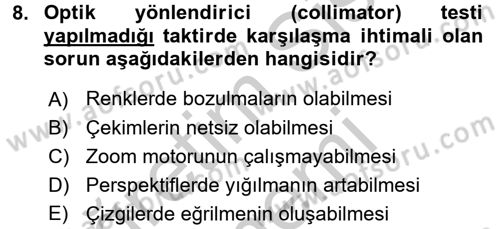 Film ve Video Yapımı Dersi 2016 - 2017 Yılı (Vize) Ara Sınav Soruları 8. Soru