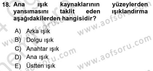 Film ve Video Yapımı Dersi 2023 - 2024 Yılı (Vize) Ara Sınav Soruları 18. Soru