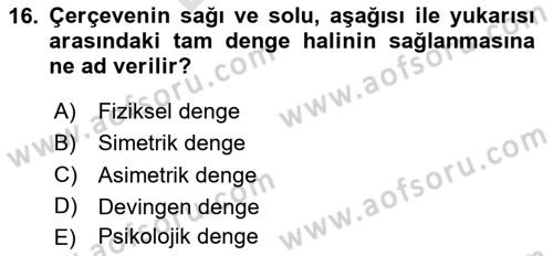 Film ve Video Yapımı Dersi 2024 - 2025 Yılı (Final) Dönem Sonu Sınav Soruları 16. Soru