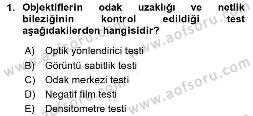 Film ve Video Yapımı Dersi 2024 - 2025 Yılı Yaz Okulu Sınav Soruları 1. Soru