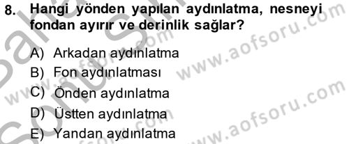 Televizyon Program Yapımı Dersi 2013 - 2014 Yılı (Final) Dönem Sonu Sınav Soruları 8. Soru