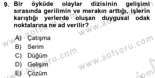 Televizyon Program Yapımı Dersi 2016 - 2017 Yılı (Final) Dönem Sonu Sınav Soruları 9. Soru