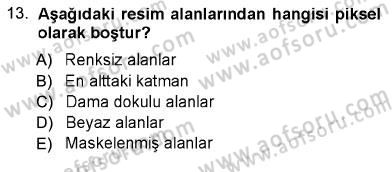 Sayısal Fotoğraf İşleme Teknikleri Dersi Ara Sınavı Deneme Sınav Soruları 13. Soru