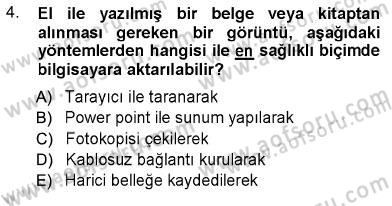 Sayısal Fotoğraf İşleme Teknikleri Dersi 2012 - 2013 Yılı (Vize) Ara Sınav Soruları 4. Soru