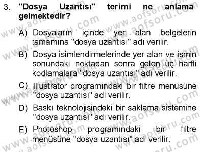 Sayısal Fotoğraf İşleme Teknikleri Dersi 2012 - 2013 Yılı (Final) Dönem Sonu Sınav Soruları 3. Soru