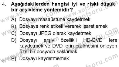 Sayısal Fotoğraf İşleme Teknikleri Dersi 2012 - 2013 Yılı (Final) Dönem Sonu Sınav Soruları 4. Soru