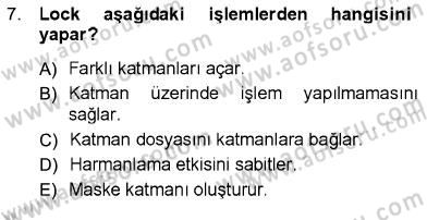 Sayısal Fotoğraf İşleme Teknikleri Dersi 2012 - 2013 Yılı (Final) Dönem Sonu Sınav Soruları 7. Soru