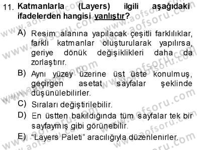 Sayısal Fotoğraf İşleme Teknikleri Dersi Ara Sınavı Deneme Sınav Soruları 11. Soru