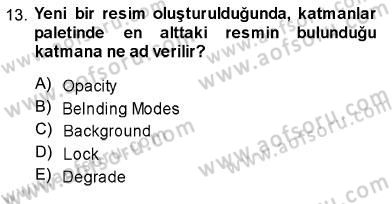 Sayısal Fotoğraf İşleme Teknikleri Dersi Ara Sınavı Deneme Sınav Soruları 13. Soru