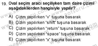 Sayısal Fotoğraf İşleme Teknikleri Dersi Ara Sınavı Deneme Sınav Soruları 19. Soru