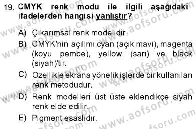 Sayısal Fotoğraf İşleme Teknikleri Dersi 2013 - 2014 Yılı (Final) Dönem Sonu Sınav Soruları 19. Soru